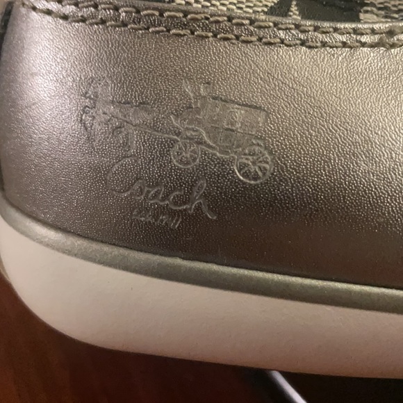 Coach signature canvas and leather tennis shoe size 8 B - Picture 2 of 9